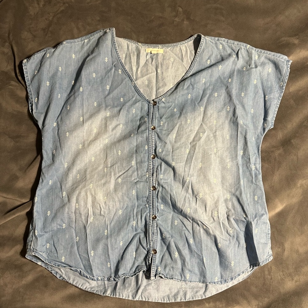 Denim Maurice’s button up blouse